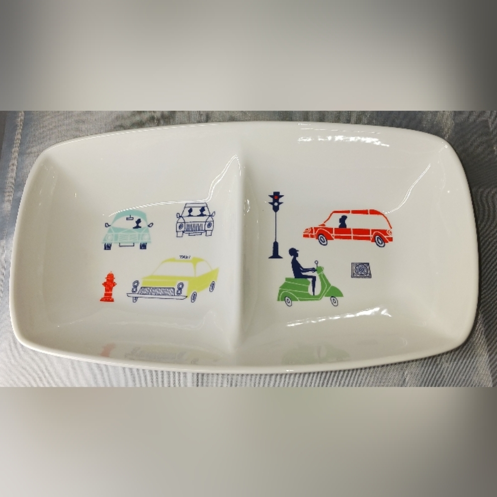 "kate spade" Devided Server Tray- Drive About Town Collection NWT